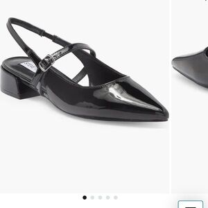 Steve Madden Black Flats with Pointed Toe